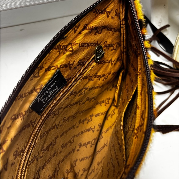 American Darling Yellow Leopard print crossbody - Picture 2 of 2